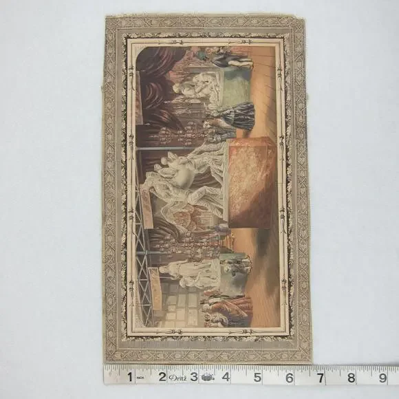 Antique George Baxter Print Great Exhibition 1851 Austria Court RARE